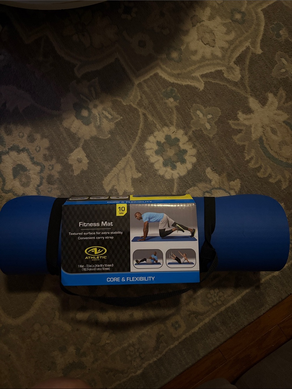 Athletic Fitness Mat - Blue